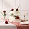 Realistic Long Stem Fake Silk Roses Bouquet for Party Home Wedding Centerpiece Office DIY Decor